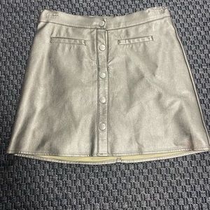 Leather gold/silver skirt for girls